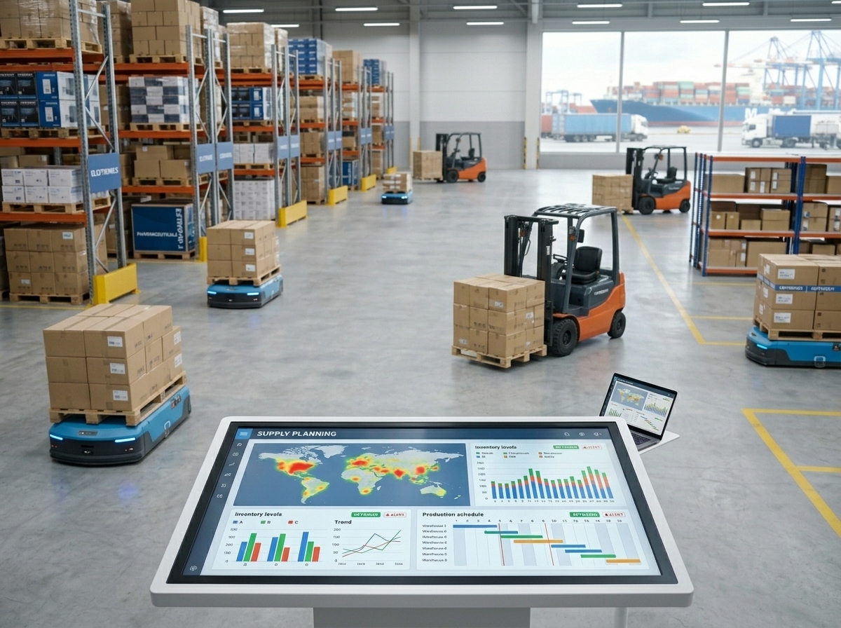 Supply chain transformation consulting — S&OP process design, order to cash optimization, and plan source make deliver implementation for enterprise supply chains