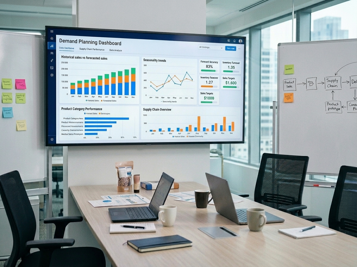 Demand planning process design by Valtitude — sales forecasting, promotional event modeling, CRM integration, and supply chain consensus planning for enterprise organizations