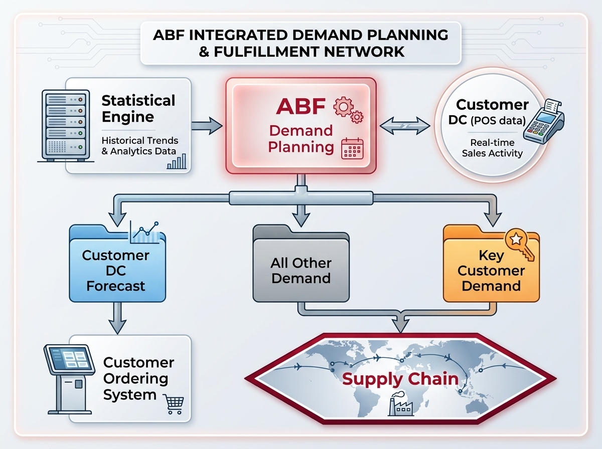 Account based forecasting consulting — customer-specific SKU forecasting, promotional activity modeling, and bottom-up national forecast for manufacturer supply chain planning